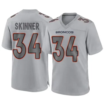 Men's Nike Denver Broncos JL Skinner Gray Atmosphere Fashion Jersey - Game