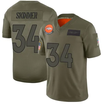 Youth Nike Denver Broncos JL Skinner Camo 2019 Salute to Service Jersey - Limited