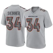 Youth Nike Denver Broncos JL Skinner Gray Atmosphere Fashion Jersey - Game