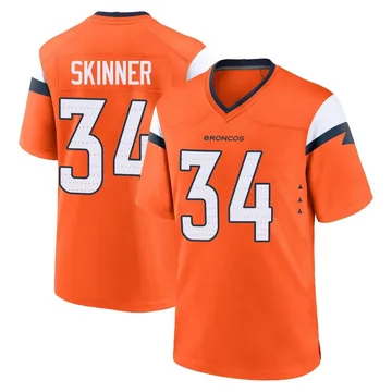 Youth Nike Denver Broncos JL Skinner Orange Jersey - Game