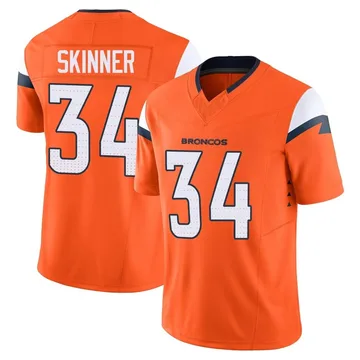 Youth Nike Denver Broncos JL Skinner Orange Vapor F.U.S.E. 2nd Jersey - Limited