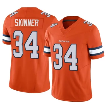 Youth Nike Denver Broncos JL Skinner Orange Vapor F.U.S.E. Jersey - Limited